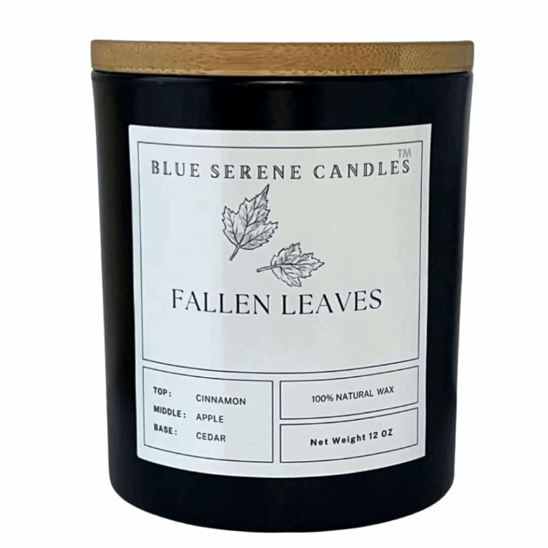 Fallen Leaves Candle - Blue Serene Candles