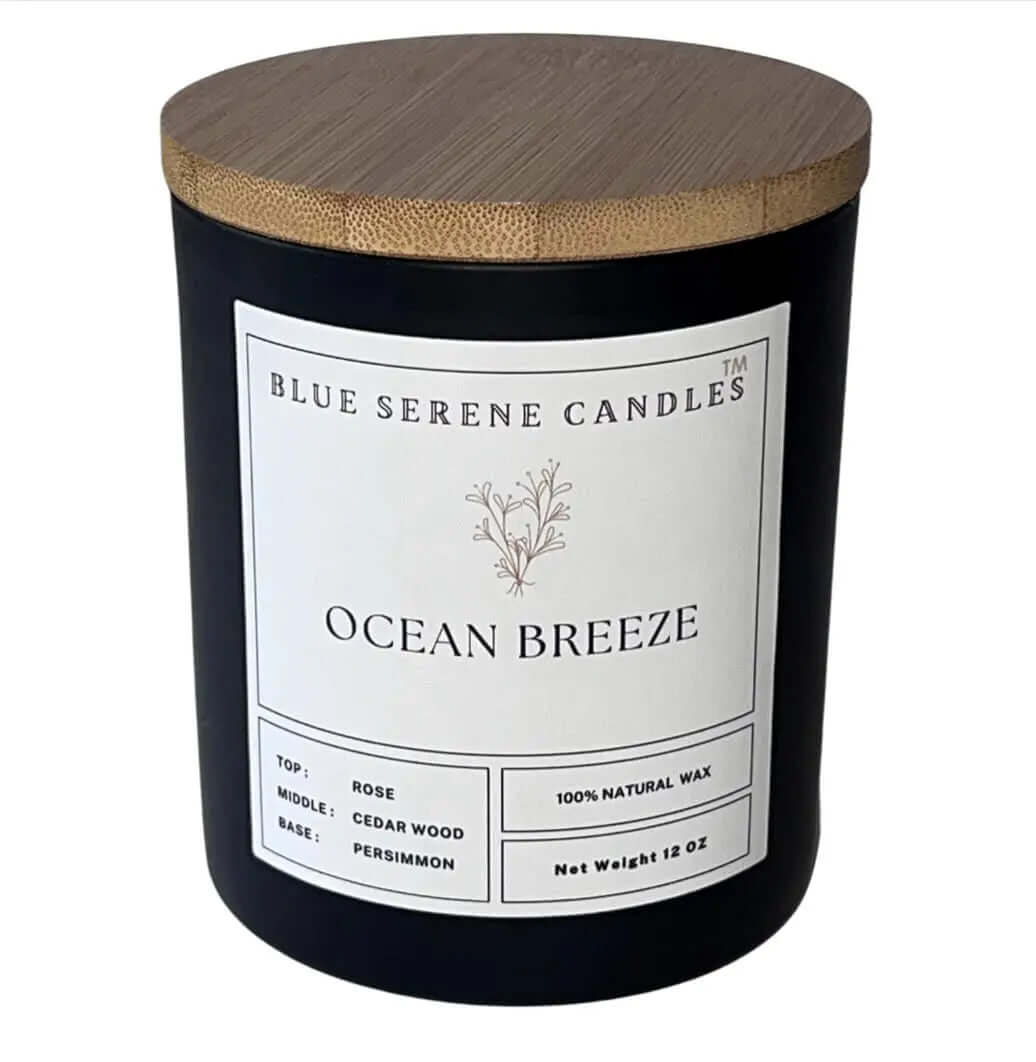 Ocean Breeze Candle - Blue Serene Candles