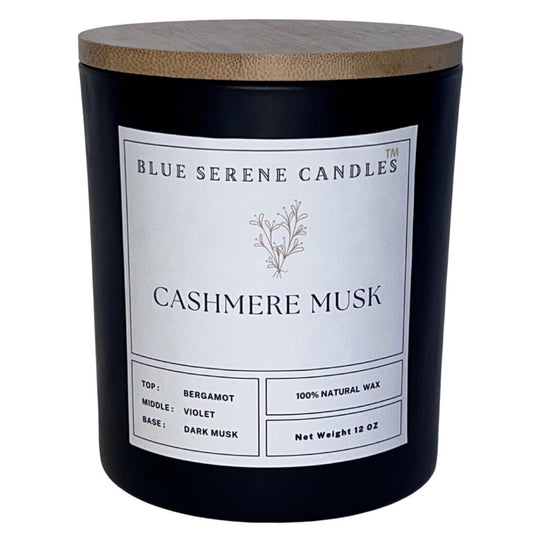 Cashmere Musk Candle - Blue Serene Candles