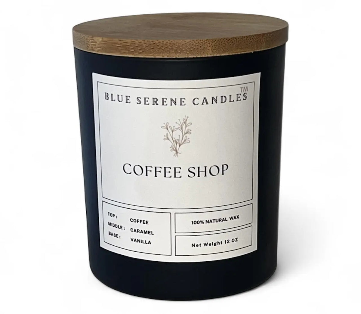 Coffee Shop Candle - Blue Serene Candles