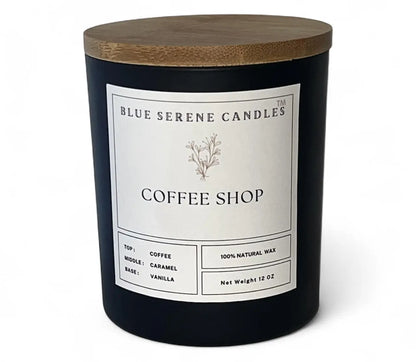 Coffee Shop Candle - Blue Serene Candles