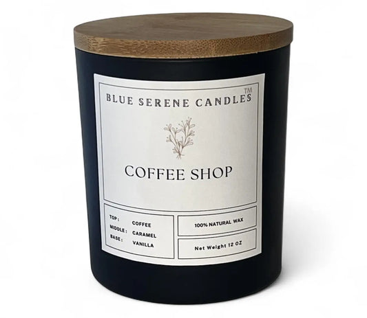 Coffee Shop Candle - Blue Serene Candles