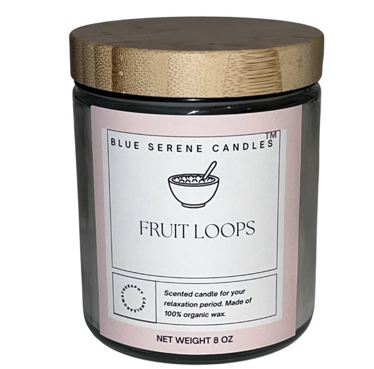 Fruit Loops Candle - Blue Serene Candles