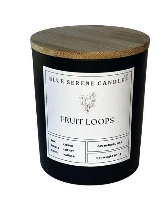 Fruit Loops Candle - Blue Serene Candles