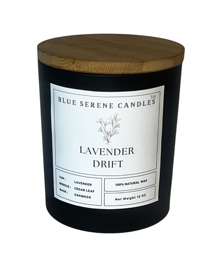 Lavender Drift Candle - Blue Serene Candles