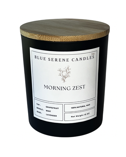 Morning Zest Candle - Blue Serene Candles