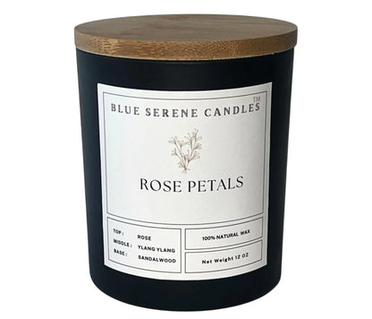 Rose Petals Candle - Blue Serene Candles