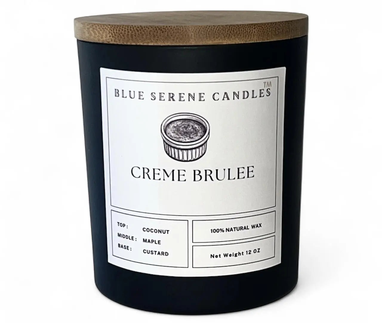 Crème Brûlée Blue Serene Candles