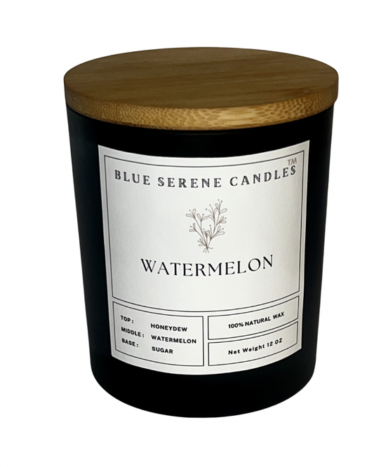 Watermelon Candle - Blue Serene Candles